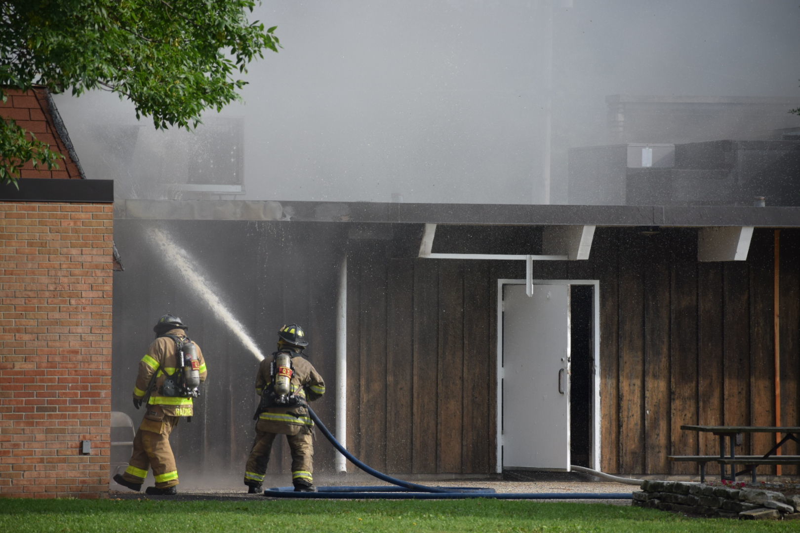 Fire at Lakeview Community Center